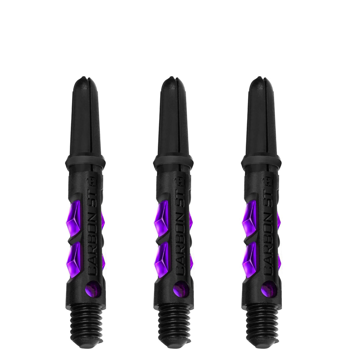 Harrows Carbon ST Shafts - Dart Stems - Black & Purple Short