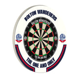 Bolton Wanderers Dartboard Surround - Official Licensed - BWFC - S1 - White - The One and Only