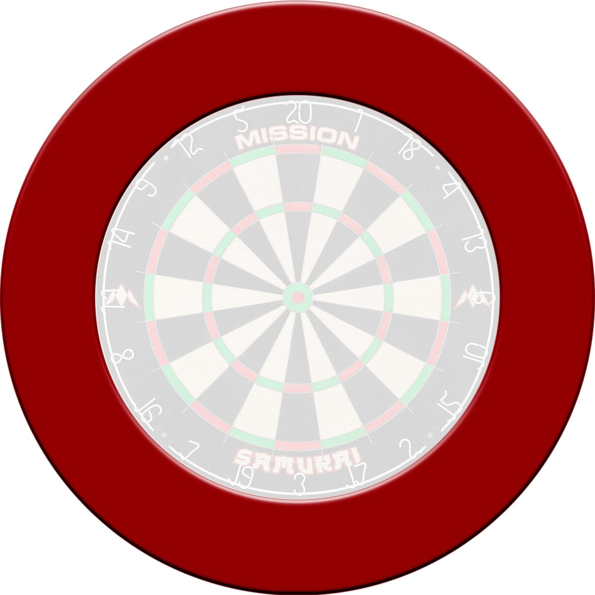 Mission Dartboard Surround - Pro - Heavy Duty - Plain Red