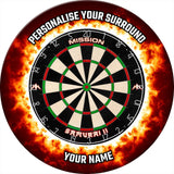 Designa Dartboard Surround - Design Collection - Heavy Duty - Fire