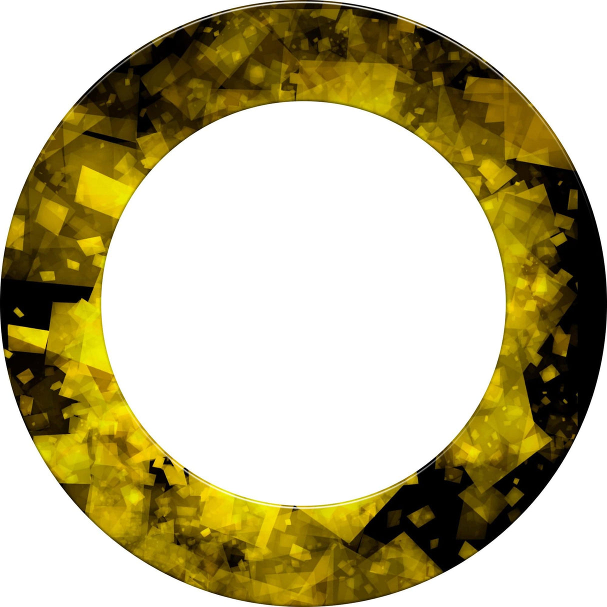 Designa Dartboard Surround - Design Collection - Heavy Duty - Fractal Yellow