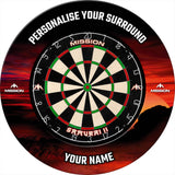 *Mission Dartboard Surround - Heavy Duty - Design Collection - Red Dawn