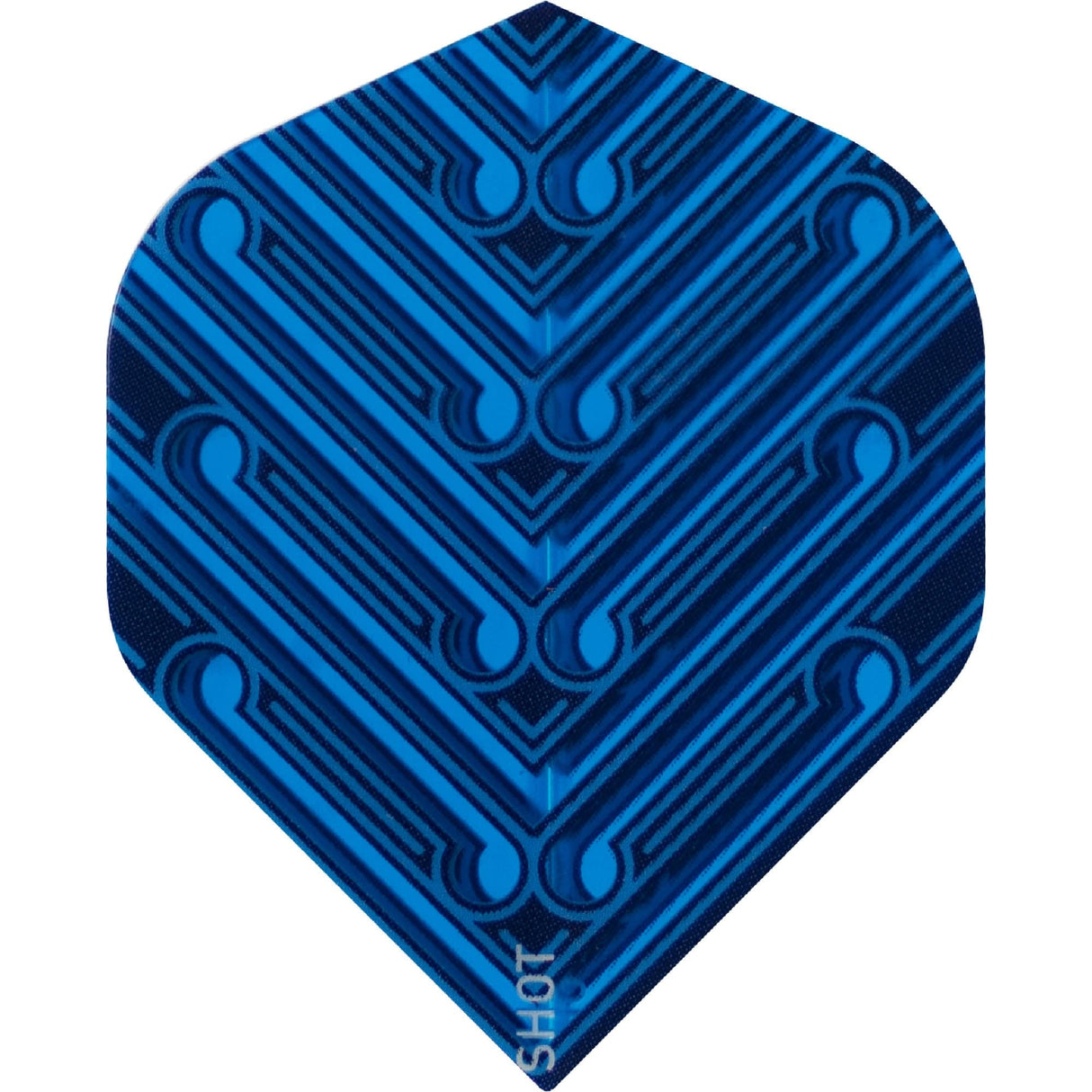 Shot Manu Dart Flights - 100 Micron - Std - No2 Blue