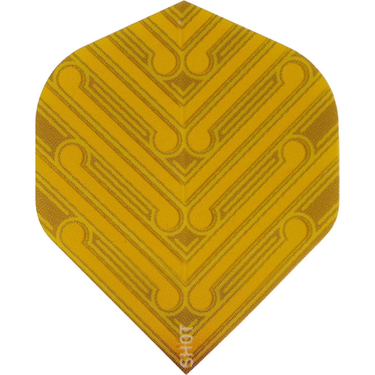 Shot Manu Dart Flights - 100 Micron - Std - No2 Yellow