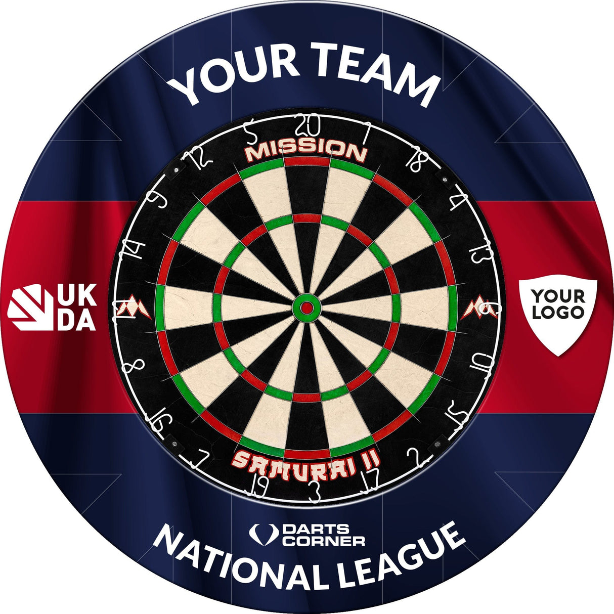 Darts Corner - UKDA Dartboard Surround - Heavy Duty - UKDA National League