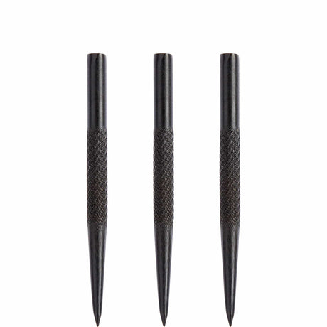 Bulls Dart Spare Points - Knurl Grip Points - Black - Length 35mm