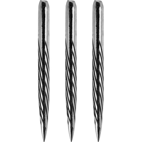 One80 Aztec Dart Points - Style C - Silver - Spiral 32mm