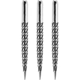 One80 Aztec Dart Points - Style D - Silver - Swirl 32mm