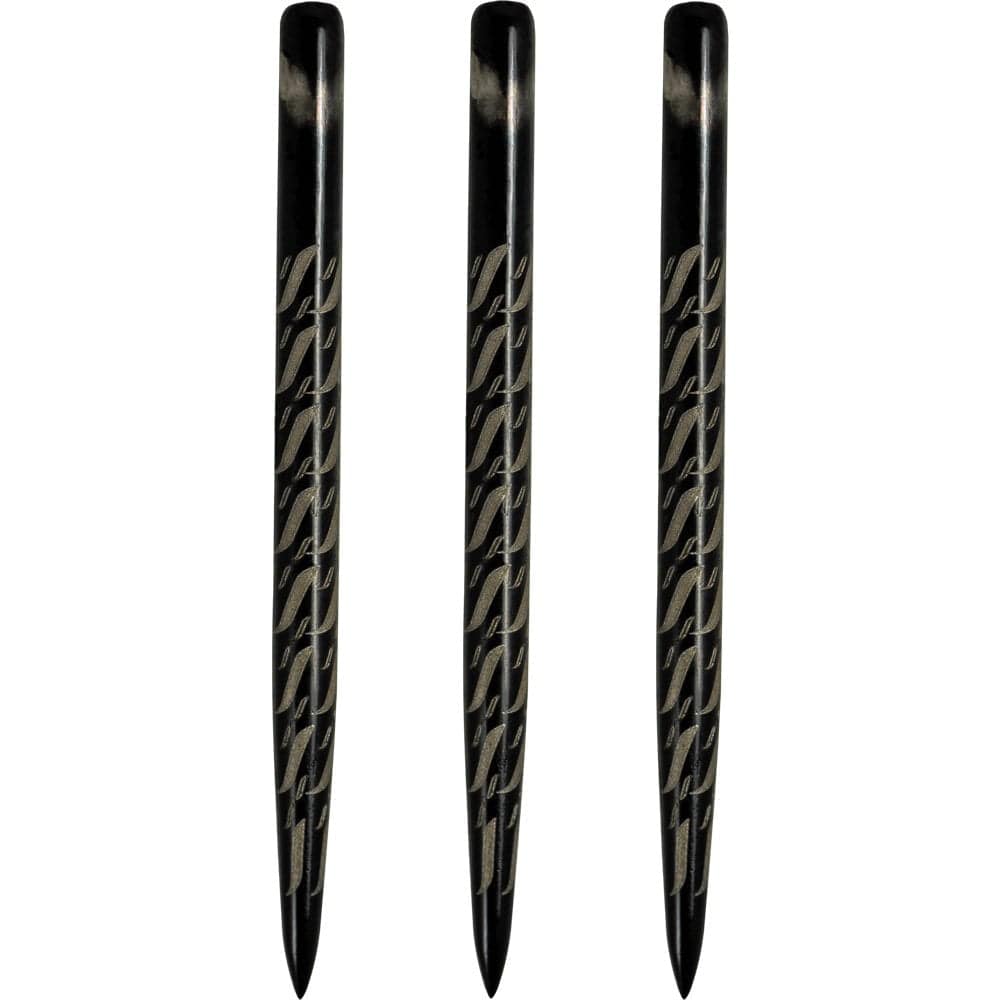 One80 Aztec Dart Points - Style D - Black - Swirl 36mm