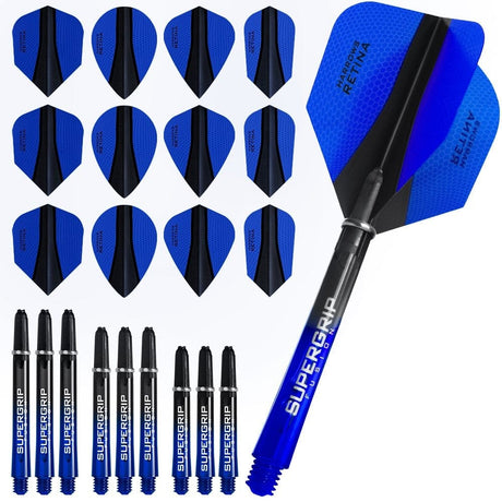 Harrows Retina Fusion X - Flight & Shaft Combo Kit - Mixed - Dark Blue