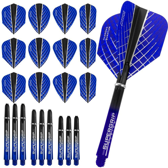 Harrows Quantum Fusion X - Flight & Shaft Combo Kit - Mixed - Blue