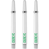 Celtic FC Nylon Shafts - Dart Stems with Springs - Celtic Football - White Medium