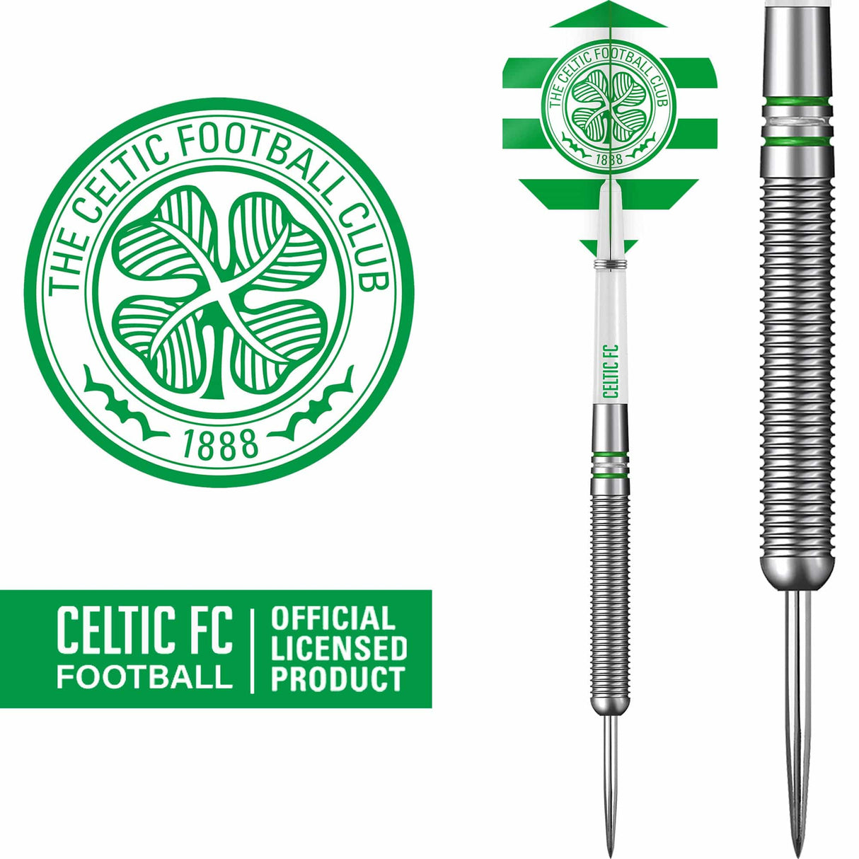 Celtic FC Darts - Steel Tip Tungsten - Official Licensed - Celtic - 24g 24g