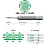 Celtic FC Darts - Steel Tip Brass - Official Licensed - Celtic - 22g 22g