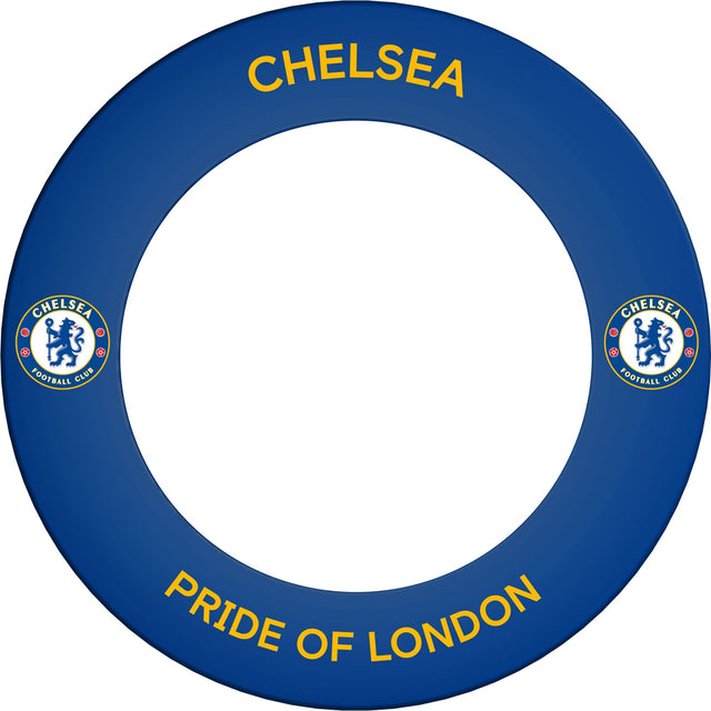 Chelsea Football Dartboard Surround - Official Licensed - Chelsea FC - S2 - Pride Of London - Yellow