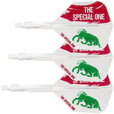 Condor AXE Dart Flights - Jose De Sousa - Small - The Special One 2 - Clear Short