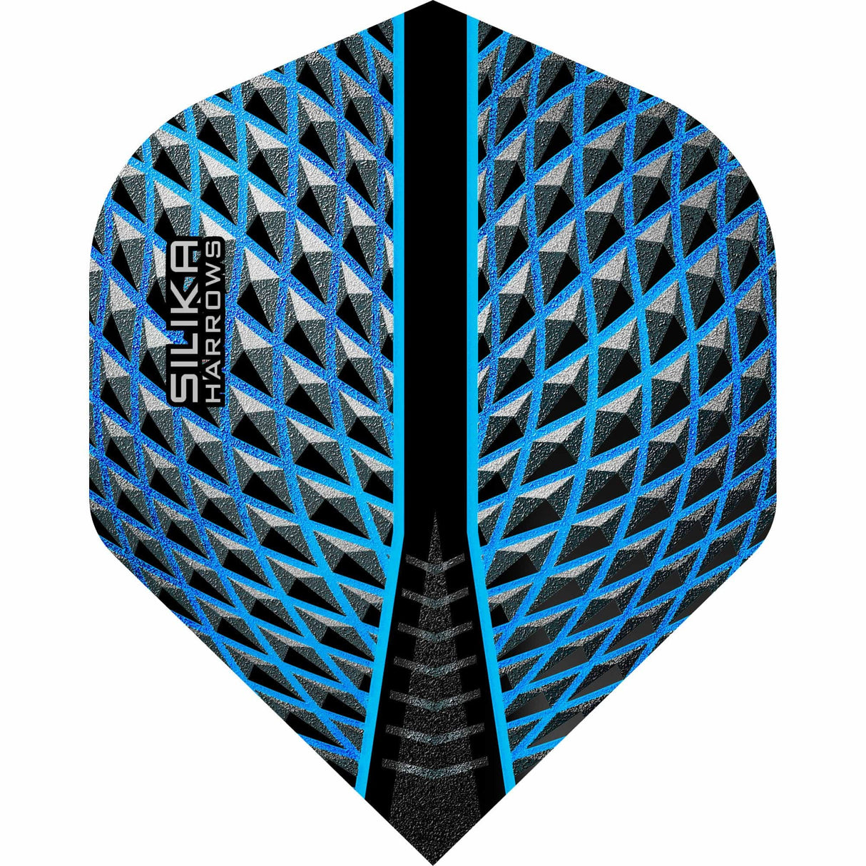 Harrows Silika Dart Flights - No2 - Std Aqua Blue