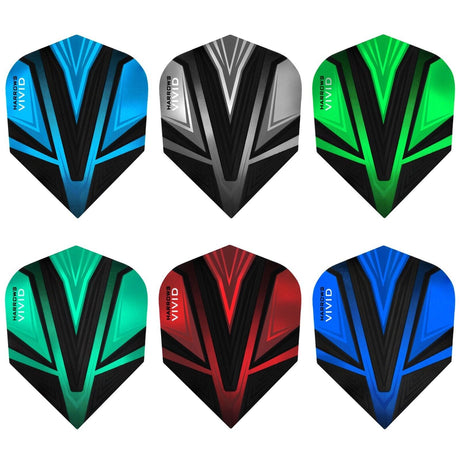 Harrows Vivid Dart Flights - 100 Micron - Std - Aqua