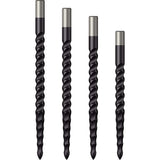 Mission Lunar CS Dart Points - Spare Points - Rough Cut - Black