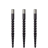 Mission Lunar CS Dart Points - Spare Points - Rough Cut - Black 32mm