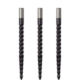 Mission Lunar CS Dart Points - Spare Points - Rough Cut - Black 36mm