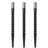 Mission Lunar CS Dart Points - Spare Points - Rough Cut - Black 38mm