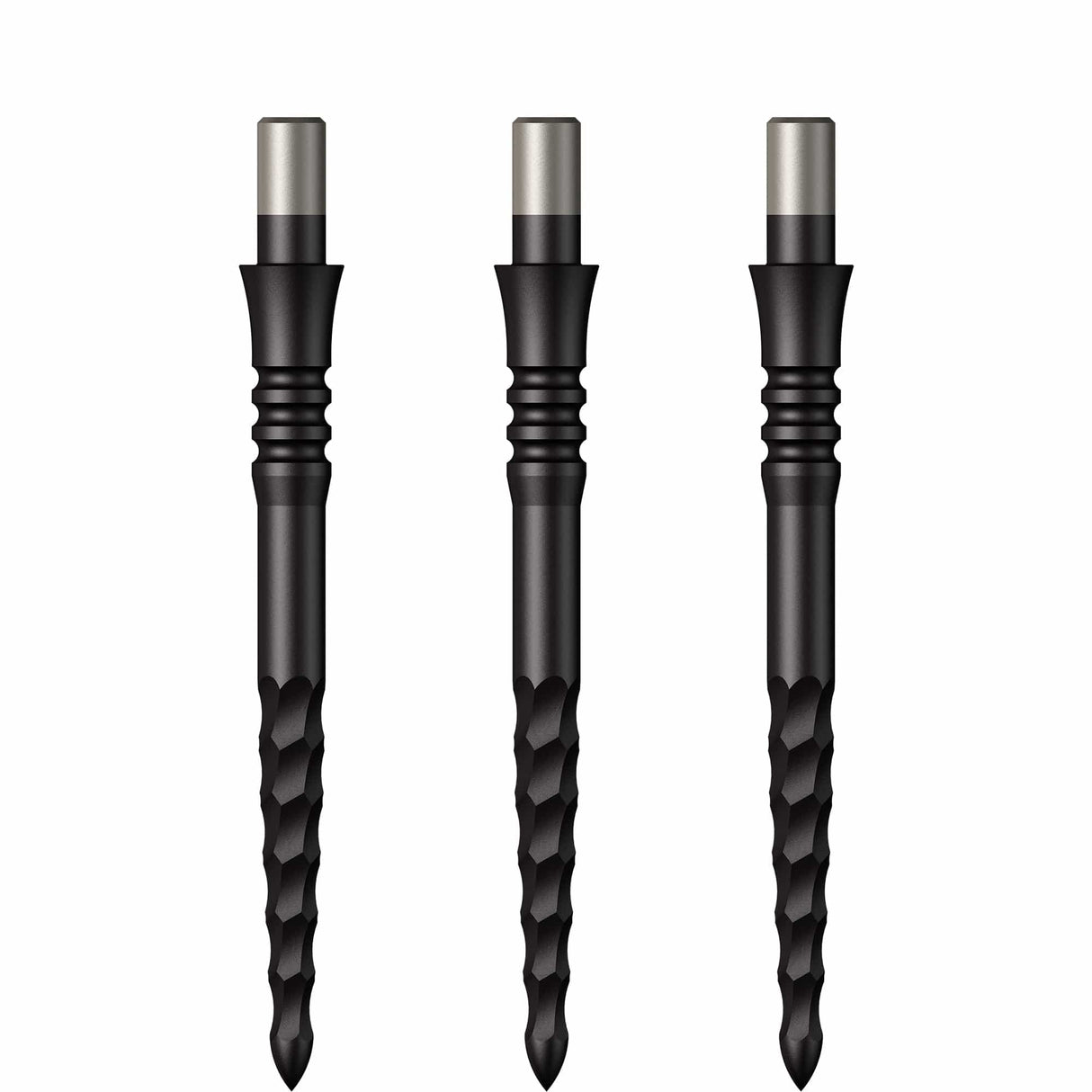 Mission Sniper Points - Steel Tip - Precision Spare Points - Lunar FS - Black 28mm