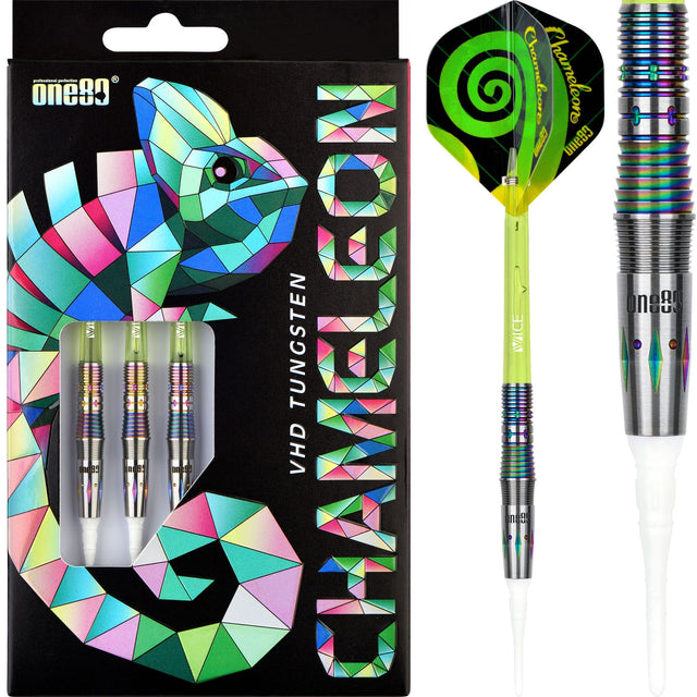 One80 Chameleon Darts - Soft Tip - Ruby - 19.5g 19g