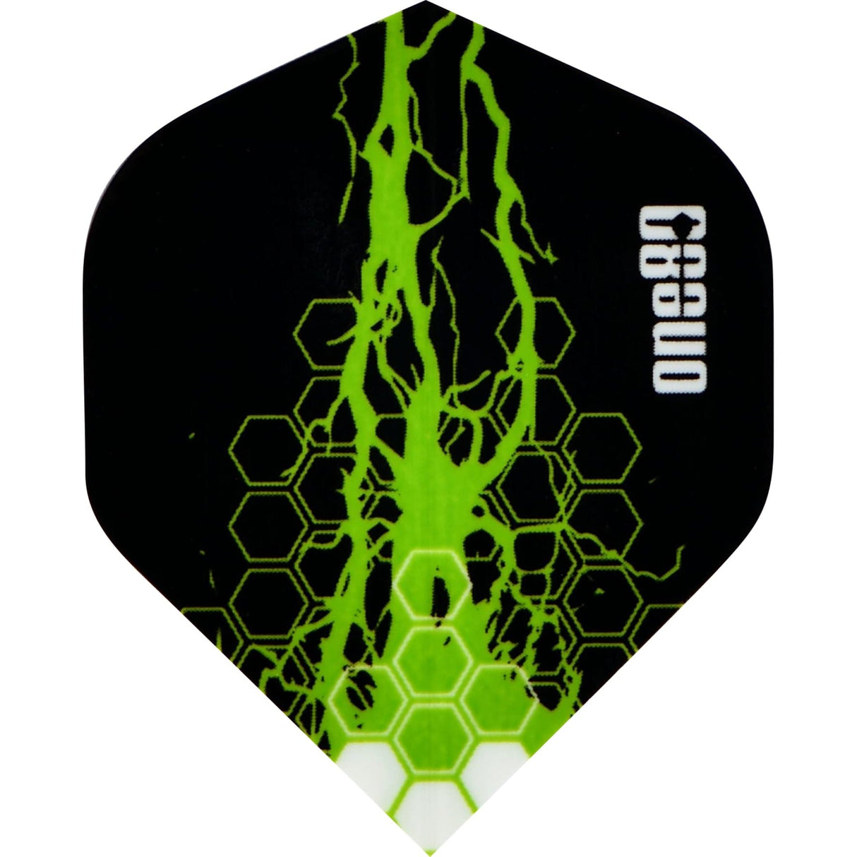 One80 Dart Flights - 100 Micron - Charge Flight - No2 - Std Green