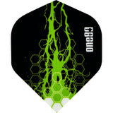 One80 Dart Flights - 100 Micron - Charge Flight - No2 - Std Green