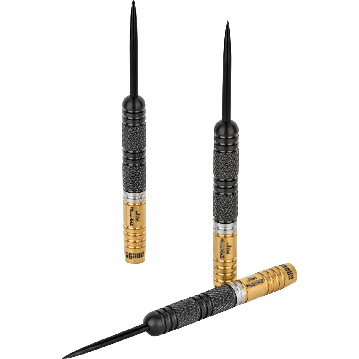 One80 Jim Williams Darts - Steel Tip - Black & Gold