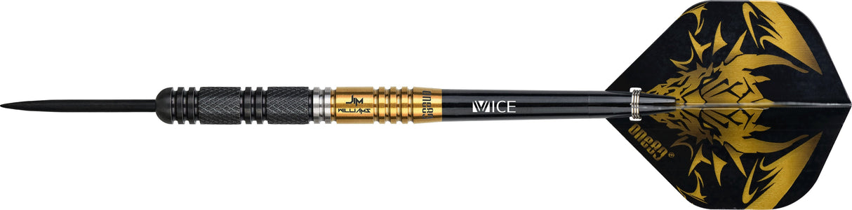 One80 Jim Williams Darts - Steel Tip - Black & Gold