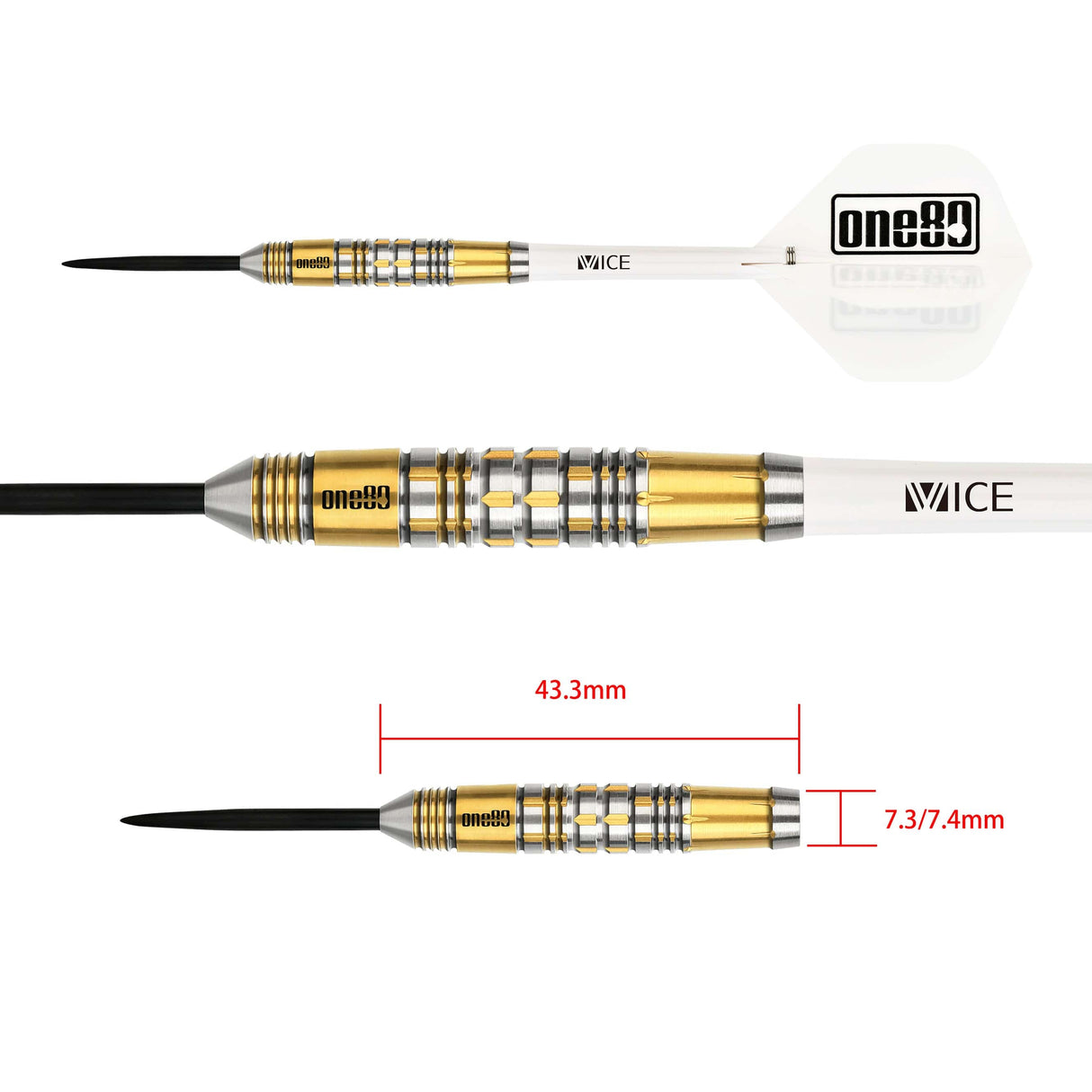 One80 Lourence Ilagan Darts - Steel Tip - Gunner - Omega II