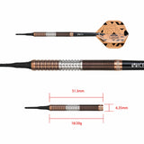 One80 Luxor Alpha Darts - Soft Tip - Bronze