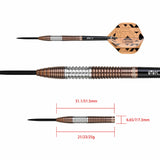 One80 Luxor Gamma Darts - Steel Tip - Bronze