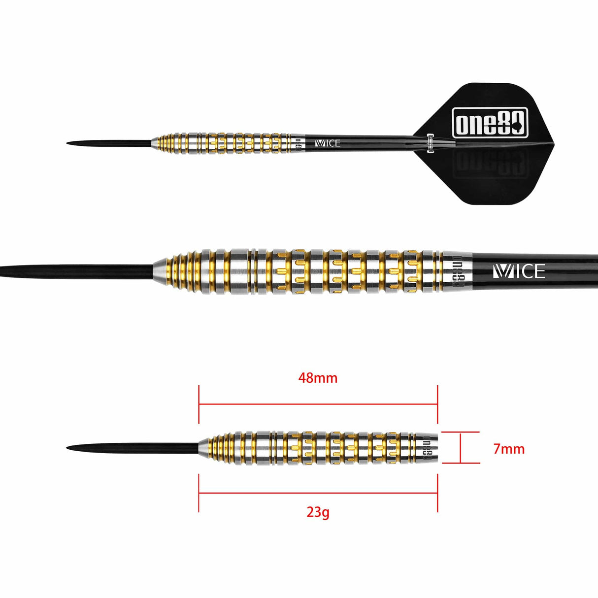 One80 Matt Mullen Darts - Steel Tip - Magic - Signature - 23g 23g