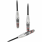 One80 Mick Lacey Darts - Steel Tip - Lone Wolf - Black & Red - 23.5g 23g