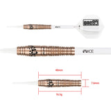 One80 Sakuma Hiromi Darts - Soft Tip - Mimpi - Signature - Rose Gold - 16.5g 16g