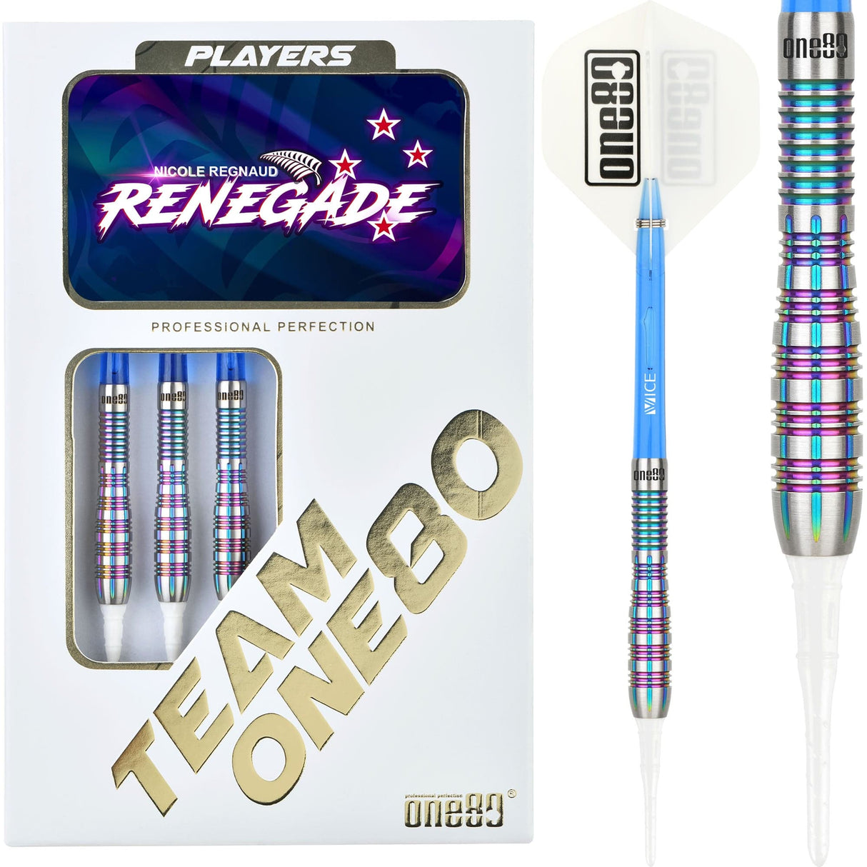 One80 Nicole Regnaud Darts - Soft Tip - Renegade 18g