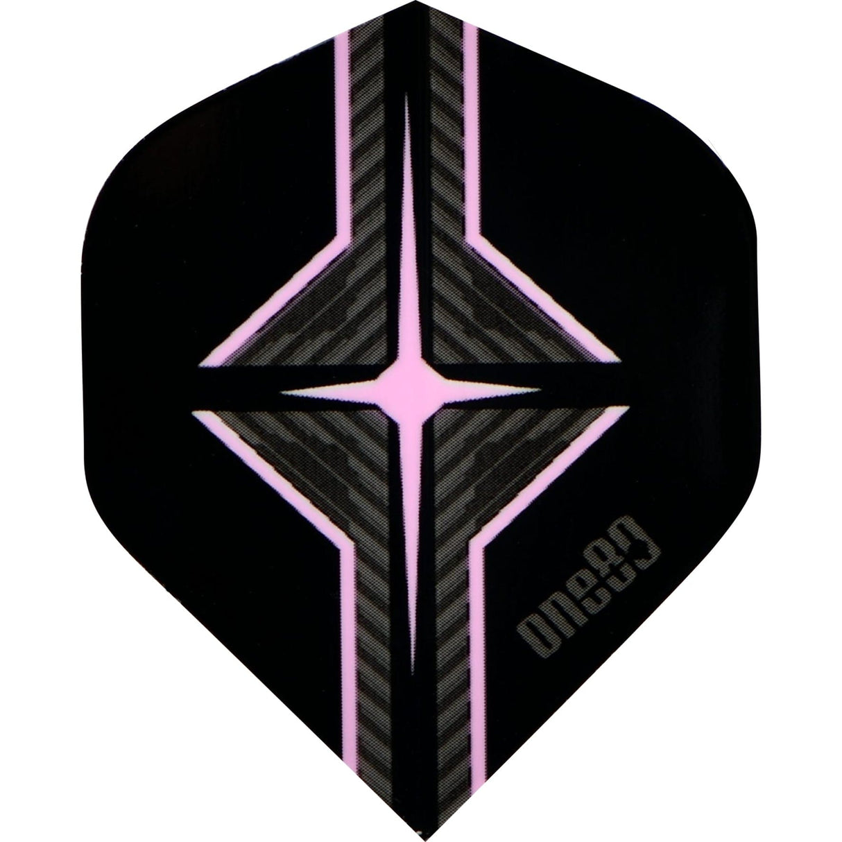 One80 Dart Flights - 100 Micron - Star Flight - No2 - Std Pink