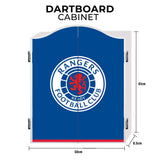 Rangers FC Dartboard Cabinet - Official Licensed - RFC - C2 - Crest