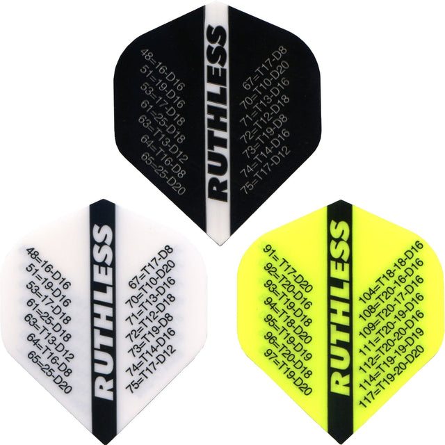 Ruthless - Checkouts - Dart Flights - 100 Micron - No2 - Std