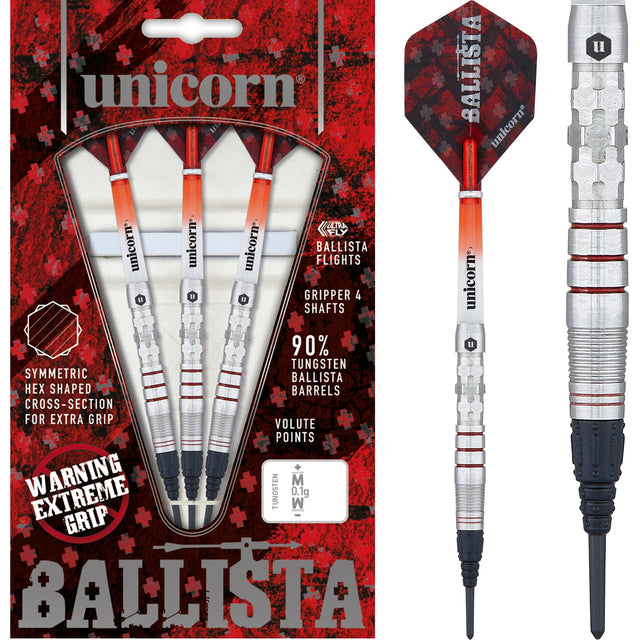 Unicorn Ballista Darts - Style 3 - Soft Tip - Extreme Hex Grip 18g