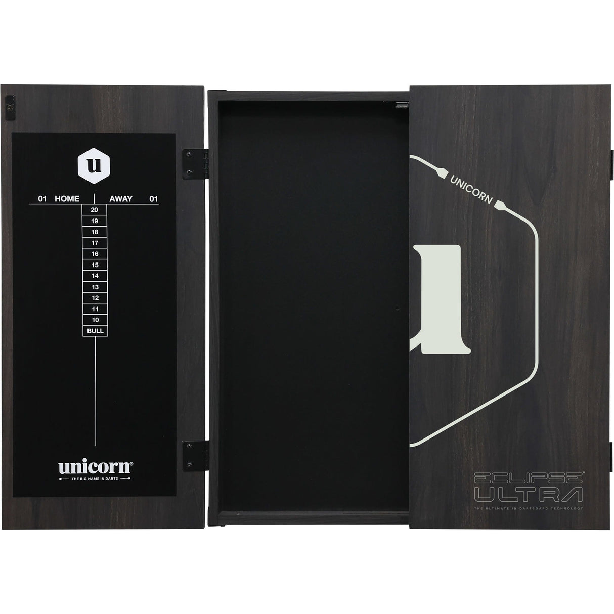 Unicorn Dartboard Cabinet - Maestro - Square - Eclipse Ultra